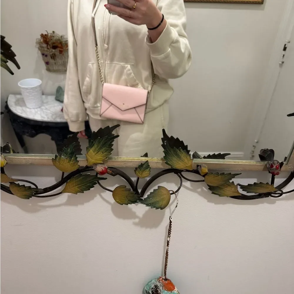 Kate Spade Pink Clutch with Gold Chain